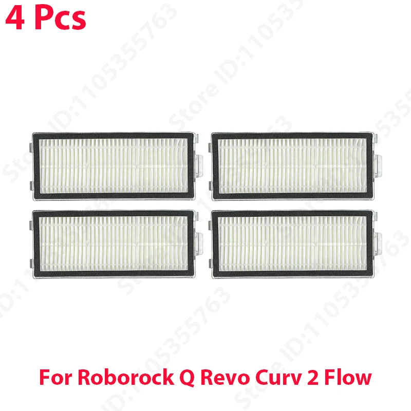 Original Roborock Q Revo Curv 2 Flow Filter Main / Side Brush Roller Mop Dust Bag Robot Vacuum Cleaner Parts