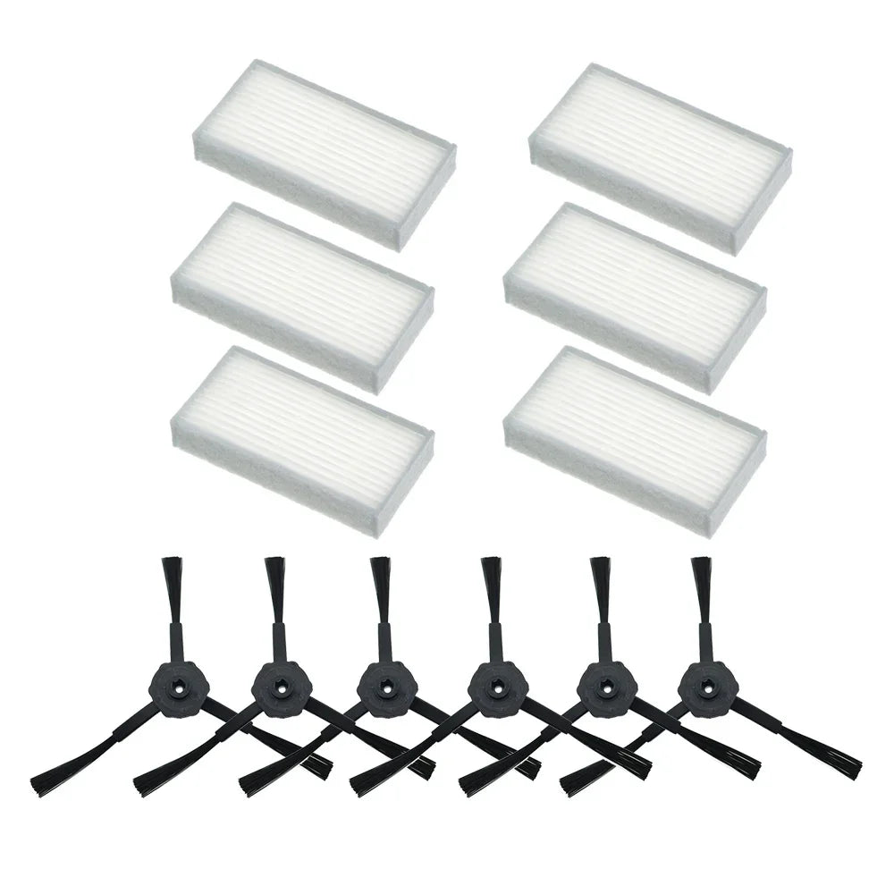 6x side brush 6x HEPA Filter kit for CHUWI ilife v5s v5 x5 i
