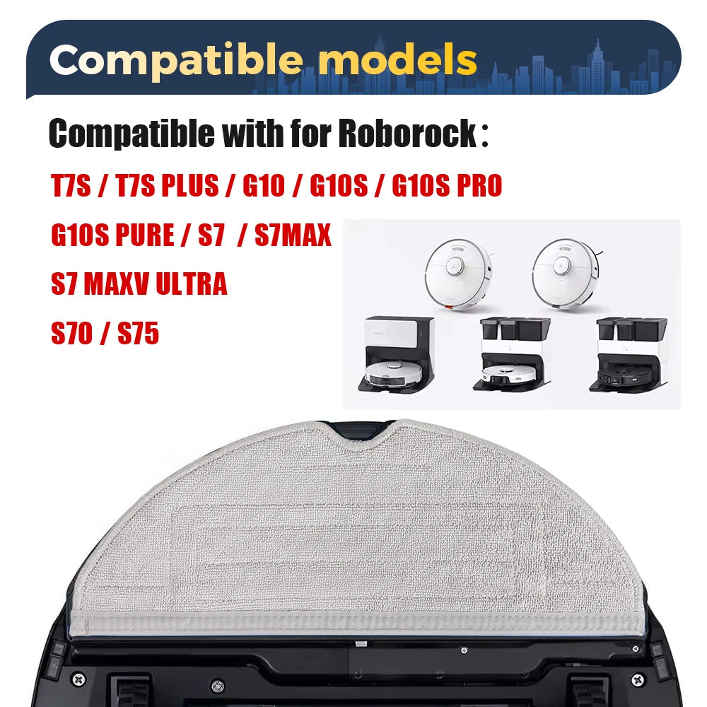 Mop Cloths For Roborock S7 Maxv Ultra S7 Max S7 Maxv Plus S7