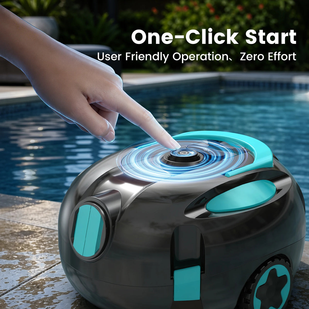 Vastorm H1 Pool Vacuum Robot Automatic Pool Cleaner 120 Mins