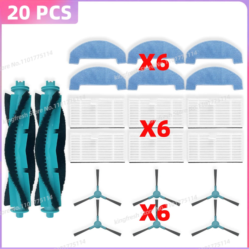 Compatible For Cecotec Conga 7690 Immortal Max / Conga Y80 Vacuum Parts Main Roller Side Brush HEPA Filter Mop Cloth Dust Bag