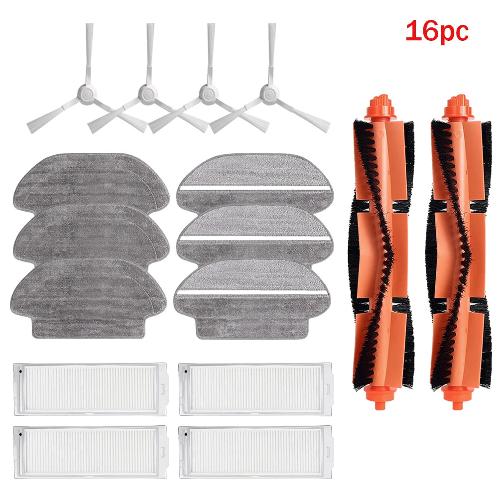 Main Side Brush Filter Mop Cloth Kit For Xiaomi Robot Vacuum Mop 2S/Pro/P/S10EU/STYTJ02YM/V3/SE Replacement Parts Accessories