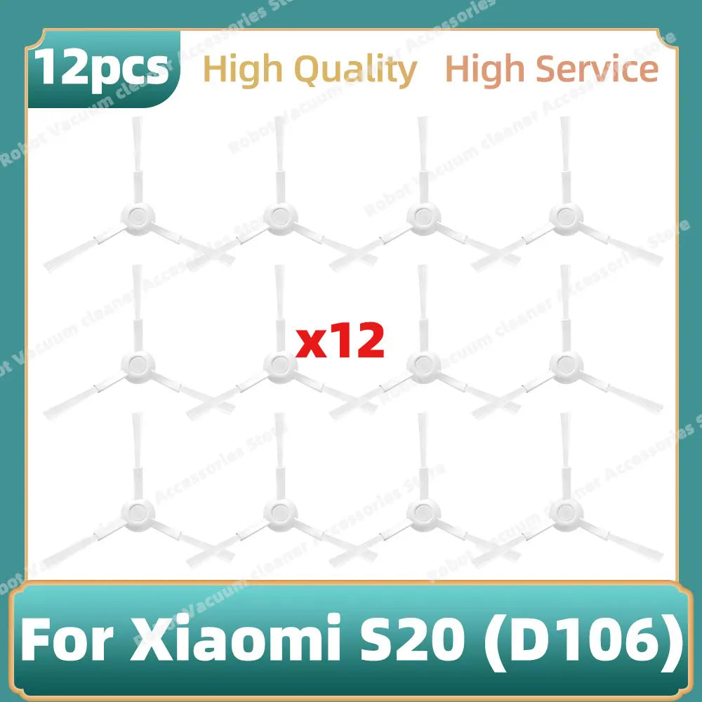 Compatible For Xiaomi Robot Vacuum S20 / D106 Parts Main Side Hepa Filter Mop Cloth Replacement Accessories