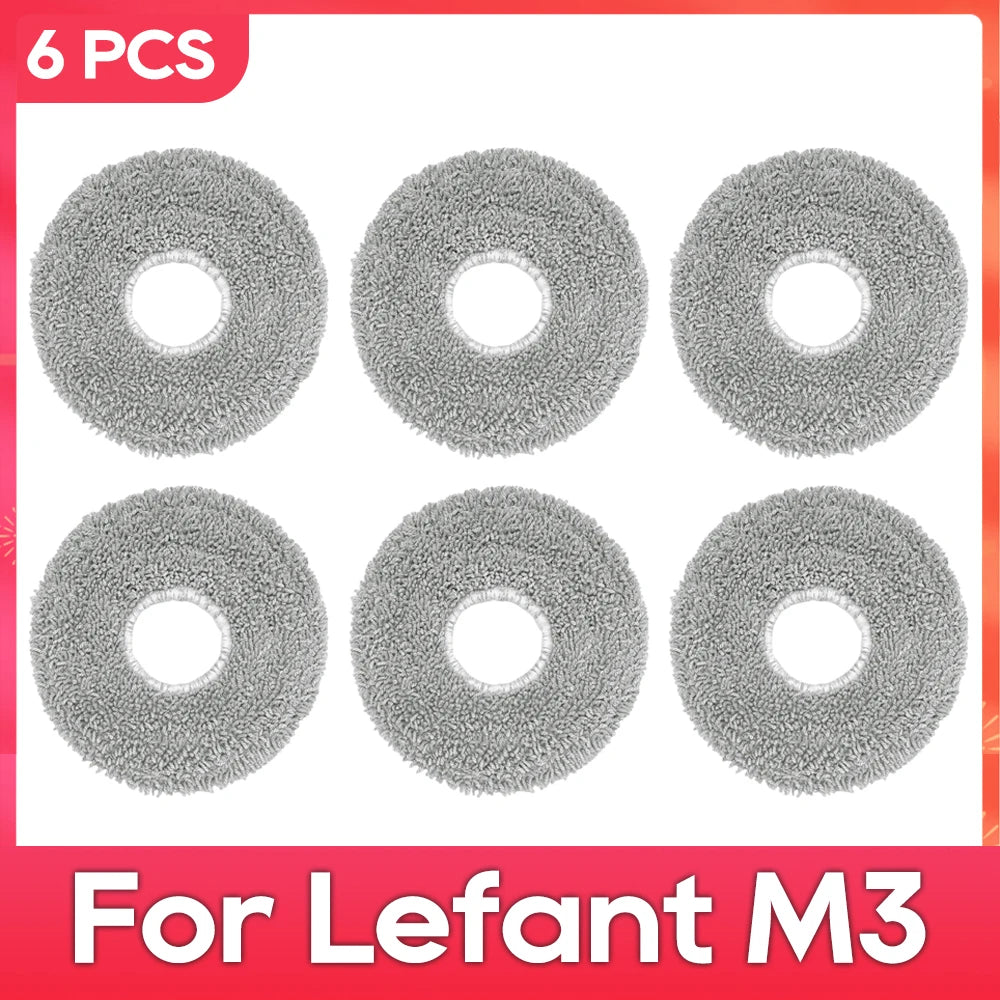 Fit For ( Lefant M3 / M3 MAX / M3L / Gen2 / Gen1 ) Brush Filter Mop Dust Bag Parts Accessories Robot Vacuum Cleaner Kit