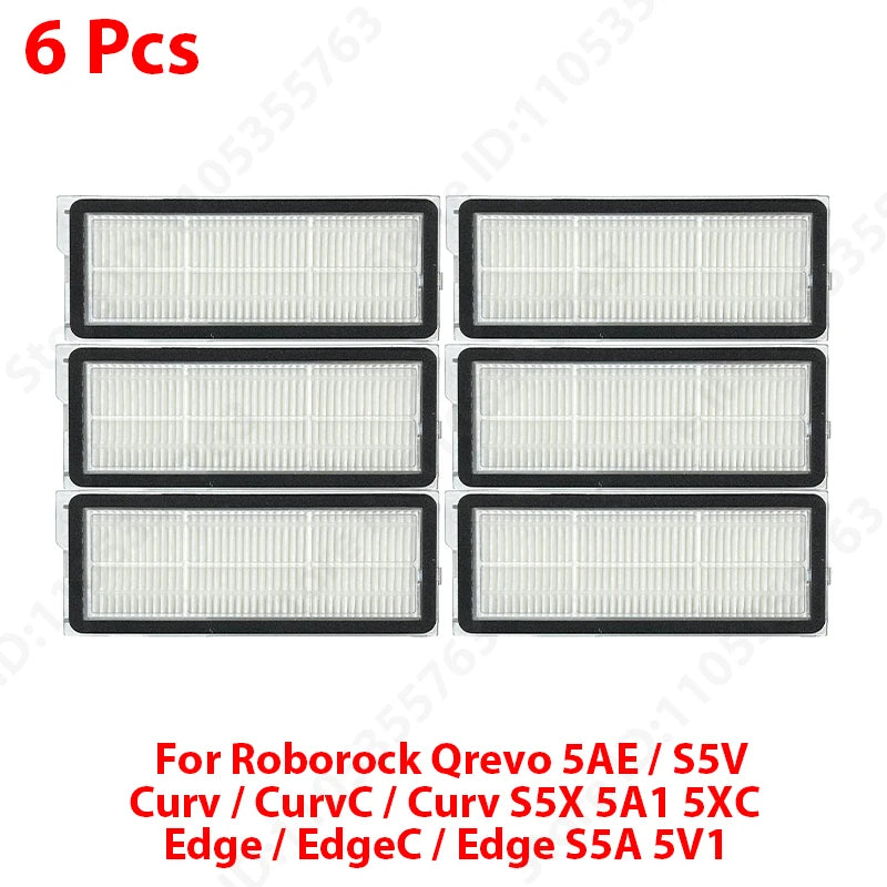 For ( Roborock Qrevo 5AE / S5V / Curv / CurvC / Curv S5X 5A1 5XC / Edge / EdgeC / Edge S5A 5V1 ) Parts Brush Filter Mop Bag