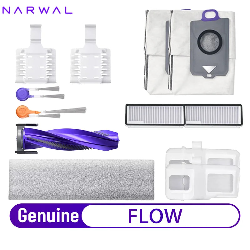 Original Narwal Flow Accessories Side Brush HEPA Filter Mop 