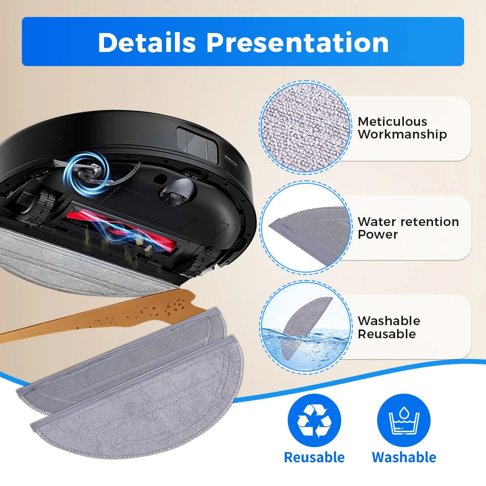 For Roborock Q10V/Q10V+/Q10 VF/Q10 VF+/Q10 S5/Q10 S5+/S8 Pro