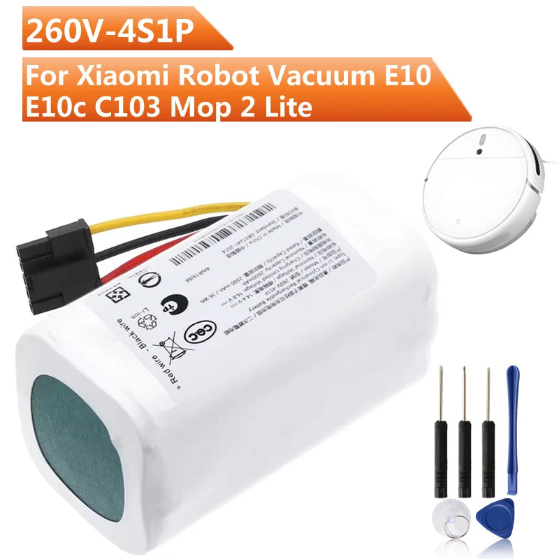 260V-4S1P Replacement Battery For Xiaomi Robot Vacuum E10 E1