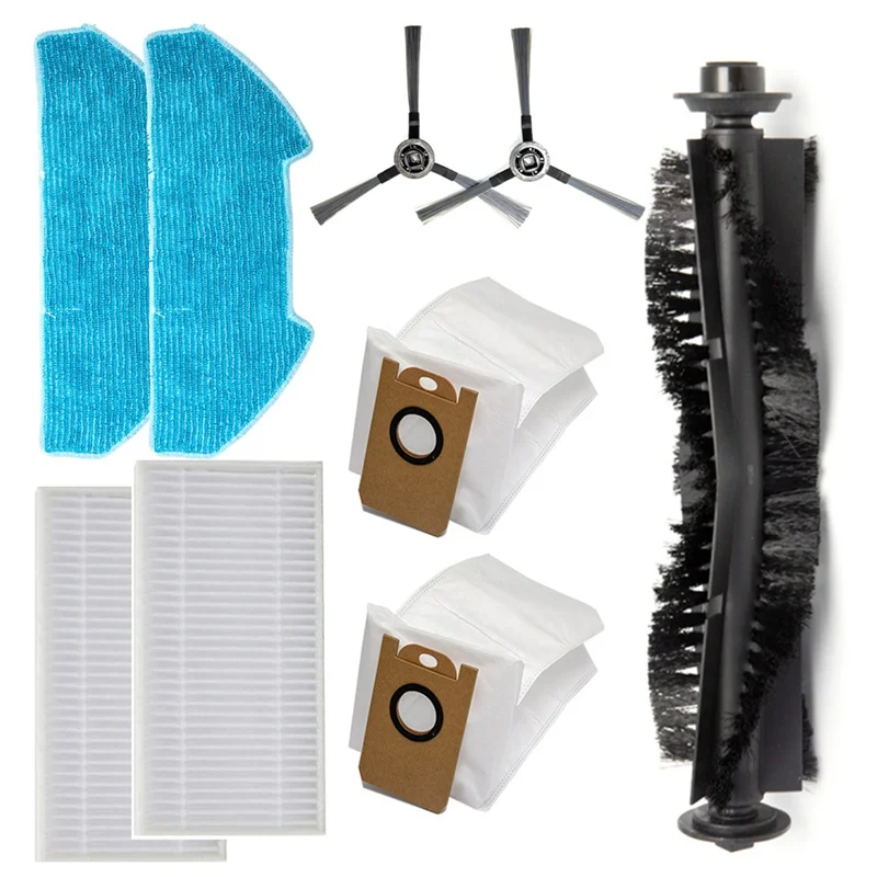 A23F-Side Brush Replacement Kit Including Mop Cloth Dust Bag
