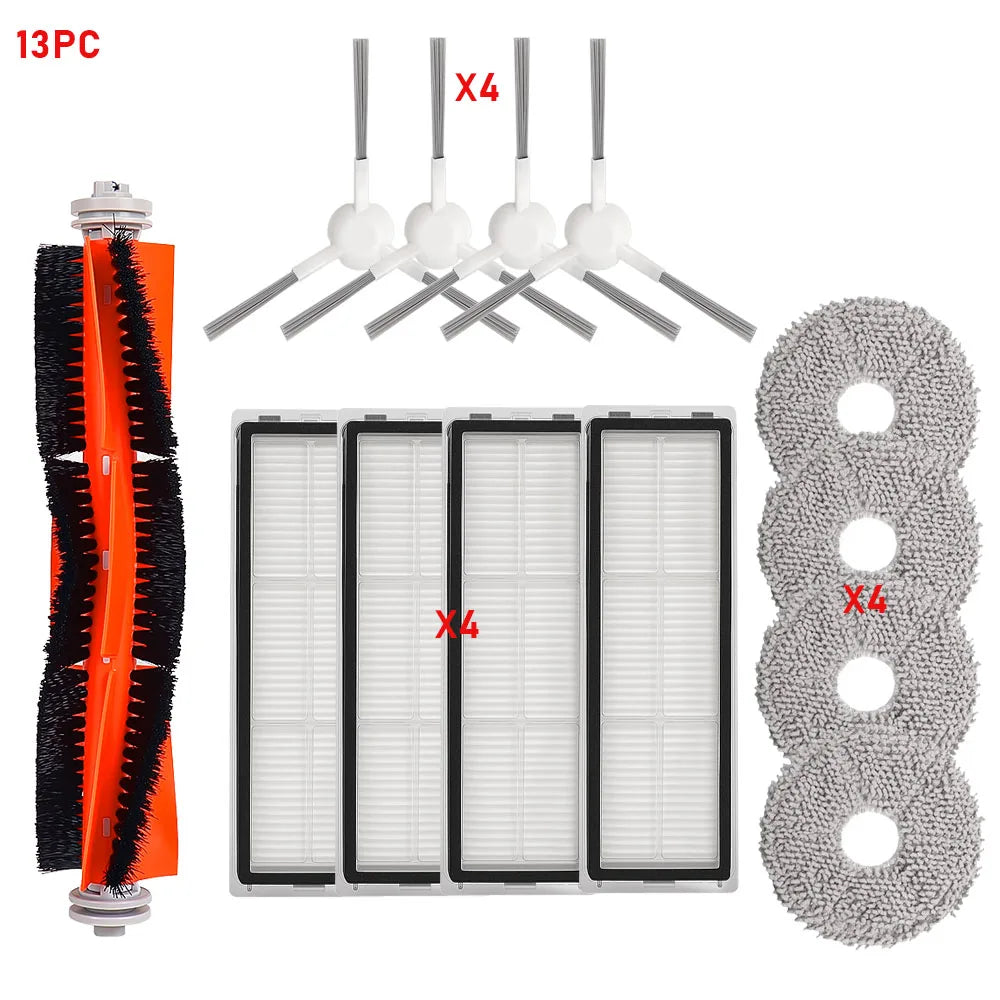 Roller Side Brush Hepa Filter Mop Cloths For Xiaomi S10 Plus