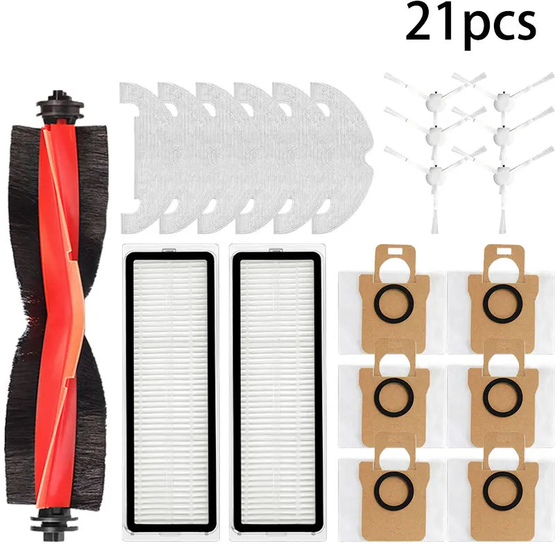 For Xiaomi Robot Vacuum X10 Robot Vacuum Cleaner Parts Replacement Main Side Brush Hepa Filter Mop Cloth Dust Bag Accessories