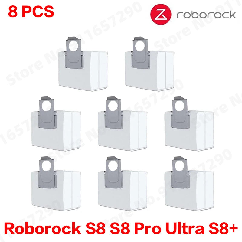 Roborock S8 Pro Ultra S8+ Robot Vacuum Spare Parts Mop Cloths Main Side Brushes HEPA Filters Dust Bags Accessories