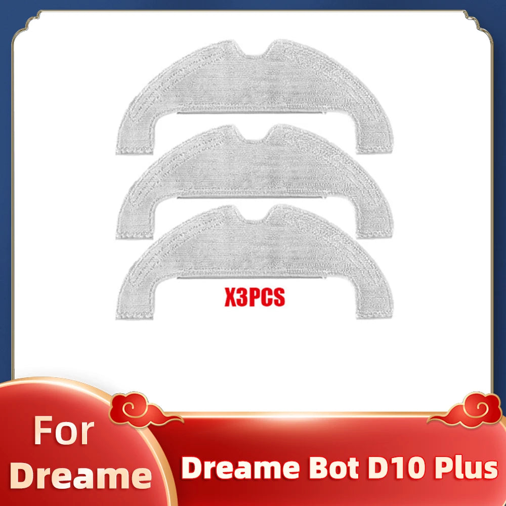 Replacement For Xiaomi Dreame Bot D10 Plus RLS3D Robot Vacuum Cleaner Main Brush Side Brush Hepa Filter Mop Dust Bag Spare Parts