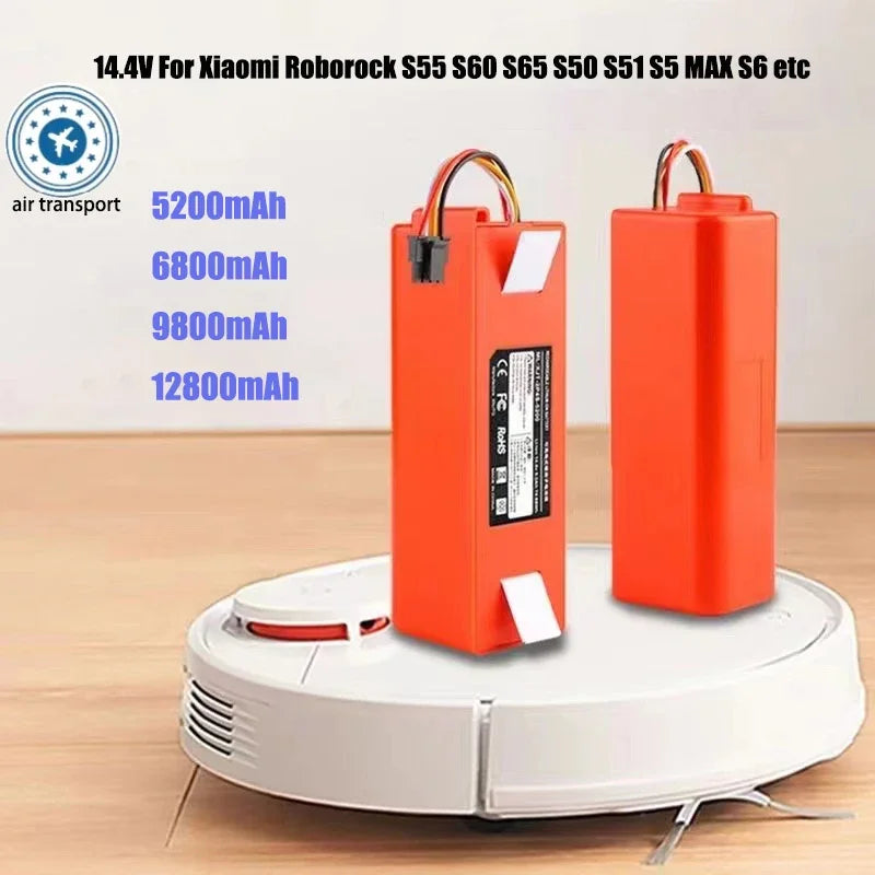 14.4V BRR-2P4S-5200S Robotic Vacuum Cleaner Battery For Xiao