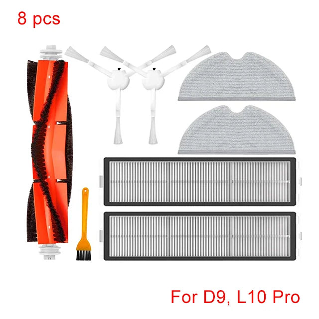For Xiaomi Dreame D9 Dreame Bot L10 Pro Trouver Robot LDS Vacuum Finder Spare Parts Accessories Main Side Brush Mop Hepa Filter