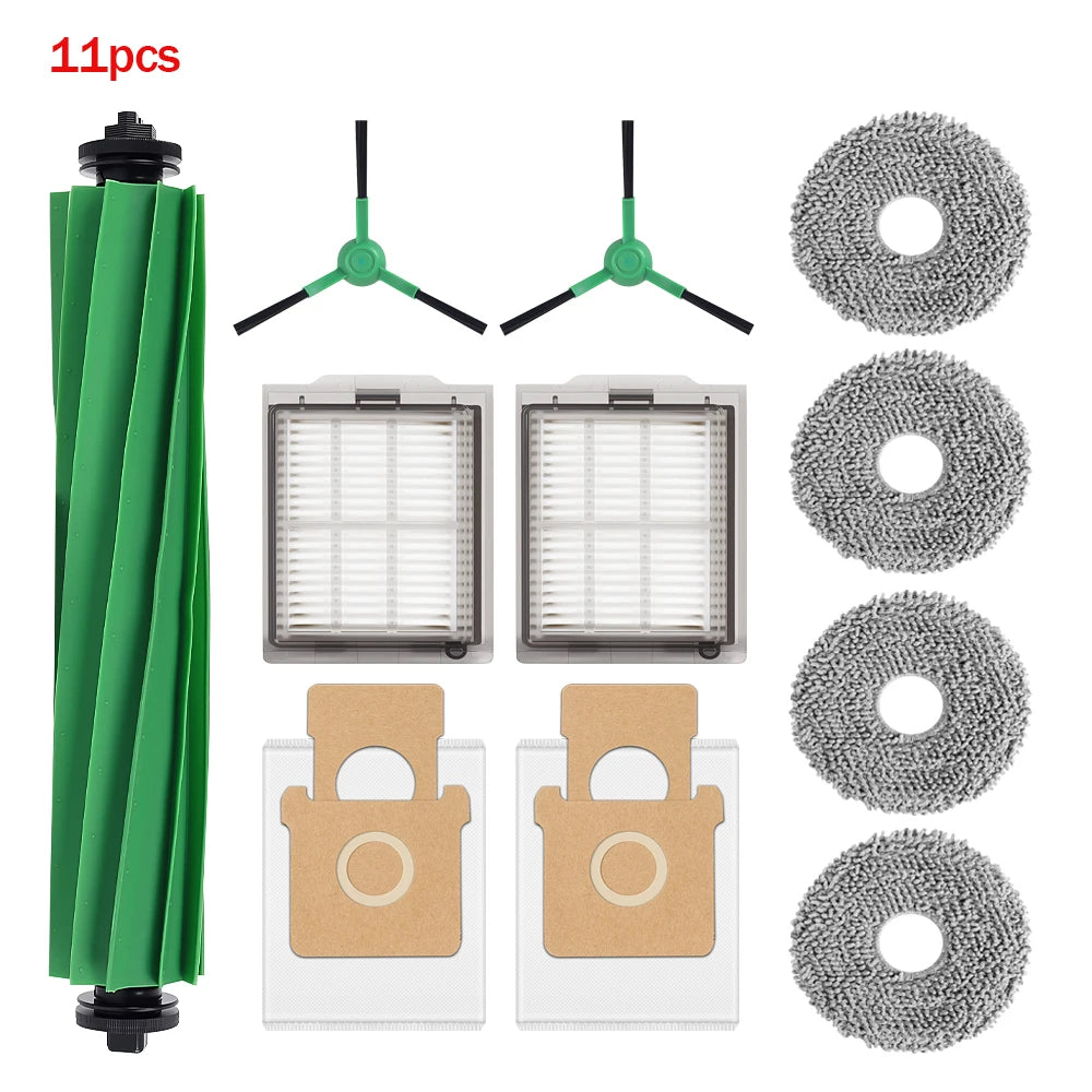 For IRobot Roomba Plus 505 Combo Plus 405 Combo Main Roller Brush Dust Bag Side Brush Mop Pads HEPA Filter Robot Vacuum Parts