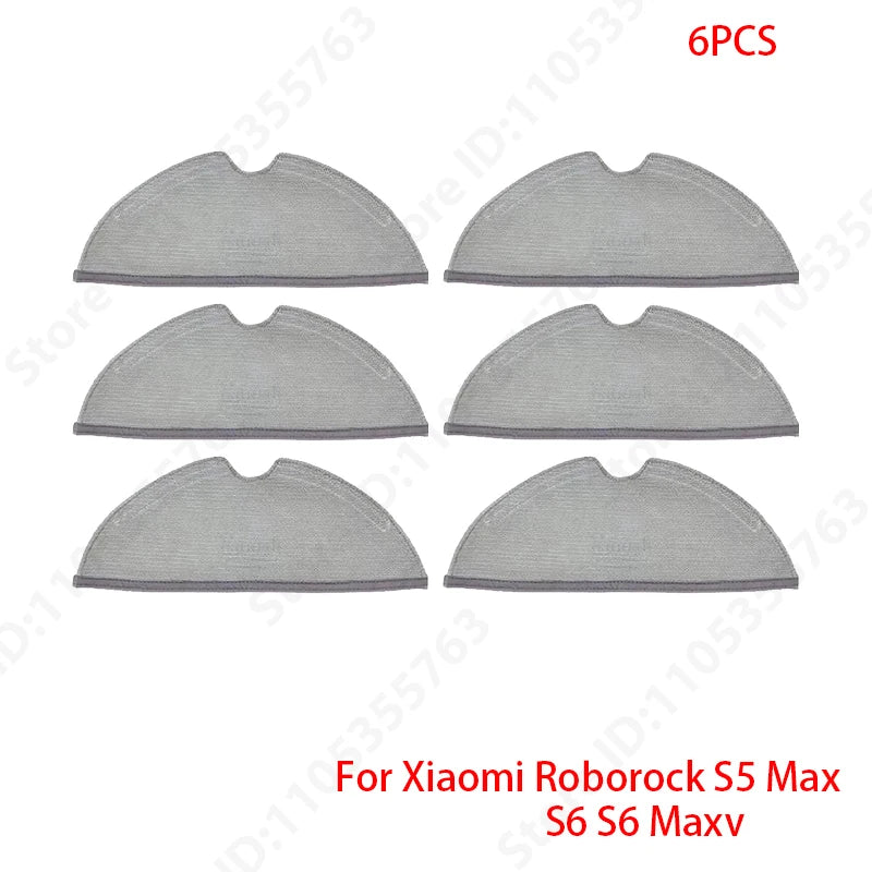 For Xiaomi Roborock S5 Max S50 S55 S5 S6 MaxV S6 Pure E4 E5 Robot Vacuum Spare Parts Main Side Brush Hepa Filter Mop