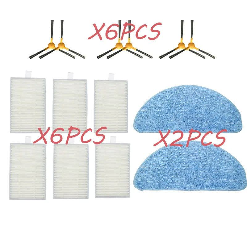 Roller Brush Side Brush HEPA Filter for Proscenic 800T Liectroux C30B Filter Robot Vacuum Cleaner Parts MopS Set