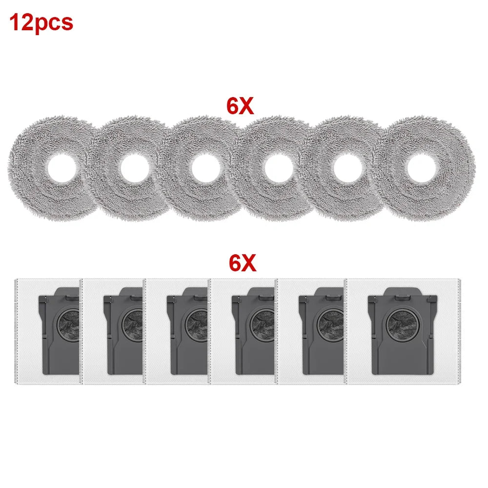 For Dreame X30/X40/X50 Ultra L10s/L30s/L40/L50 Ultra S10/S30 Pro Ultra Dust Bags Mop Cloths Sweeping Robot Vacuum Parts