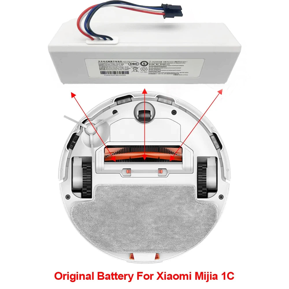 NEW 14.4V 12800mah P1904-4S1P-MM Battery For Xiaomi Mijia 1C