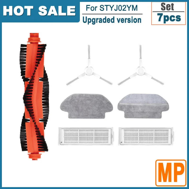 Compatible For Xiaomi Robot Vacuum S10 S12 B106GL / Mop 2S XMSTJQR2S Replacement Main Side Brush Filter Cloth Parts Accessories