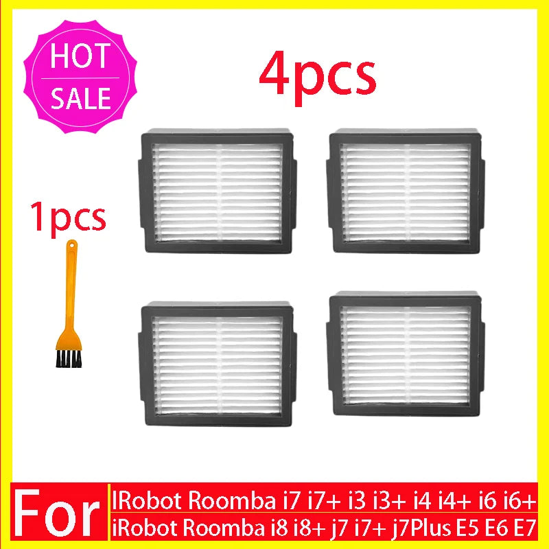Main Side Brush Hepa Filter Dust Bag For iRobot Roomba i3 i4 i6 i7 i8 j7 E5 E6 E7 Spare Parts Robot Vacuum Cleaner Accessories