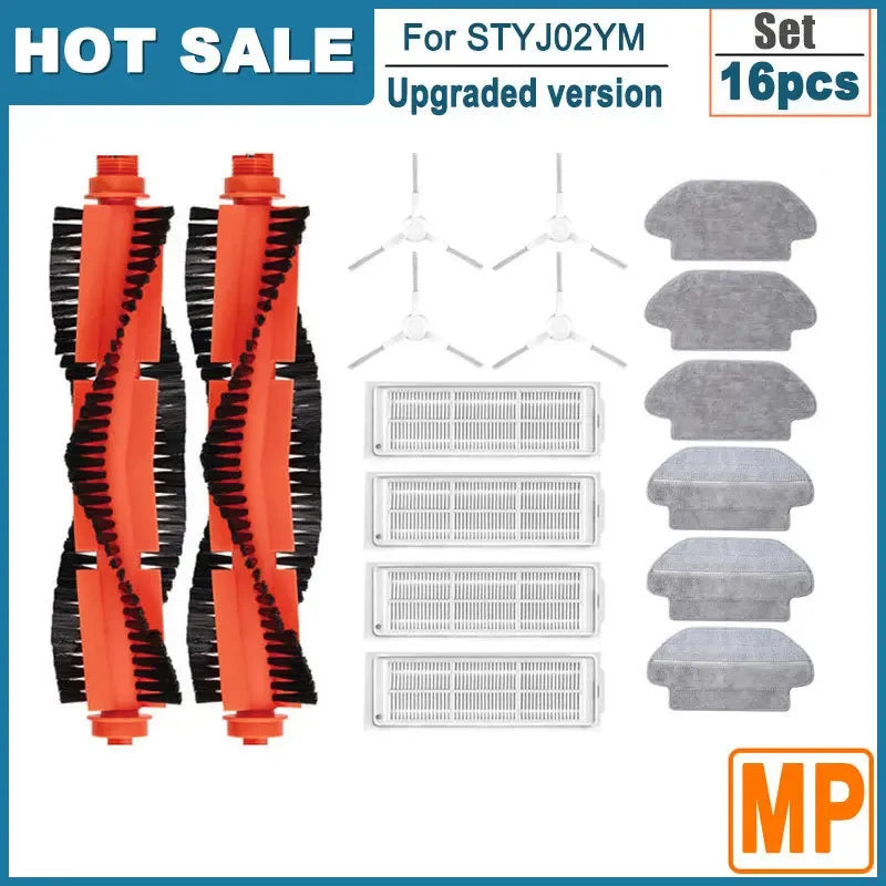 Compatible For Xiaomi Robot Vacuum S10 S12 B106GL / Mop 2S XMSTJQR2S Replacement Main Side Brush Filter Cloth Parts Accessories