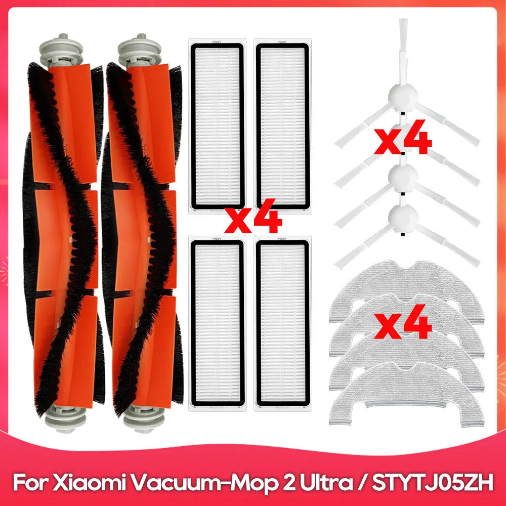 Fit For ( Xiaomi Mi Robot Vacuum Mop 2 Ultra / STYTJ05ZHM ) Main Side Brush Hepa Filter Mop Rag Dust Bag Replacement Spare Part
