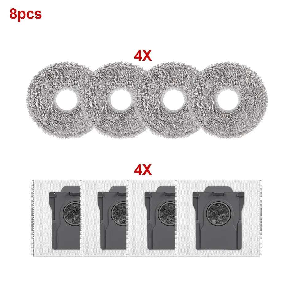 For Dreame X30/X40/X50 Ultra L10s/L30s/L40/L50 Ultra S10/S30 Pro Ultra Dust Bags Mop Cloths Sweeping Robot Vacuum Parts