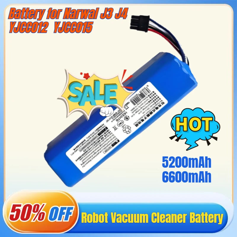 New 14.4V/14.8V 5200mAh 6600mAh Rechargeable Li-ion Battery 