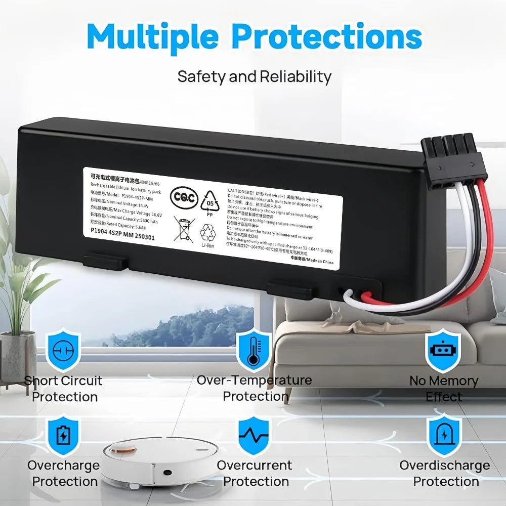 Original STYTJ02YM Battery 14.8V for Xiaomi Mop Pro P 2S S12