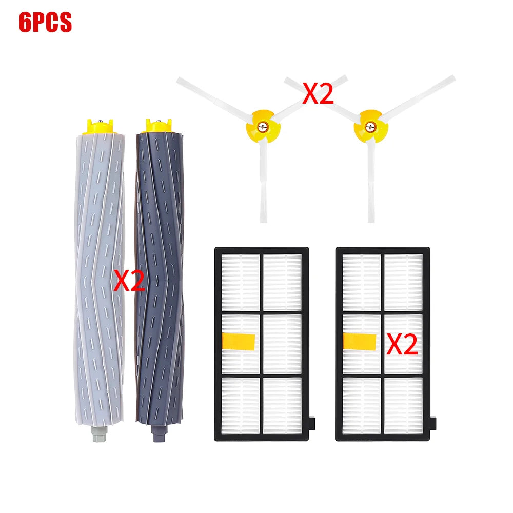 For iRobot Roomba 800 900 Series 850 857 860 861 866 870 880 890 960 980 981 985 Robot Roller Side Brush Hepa Filter Vacuum Part