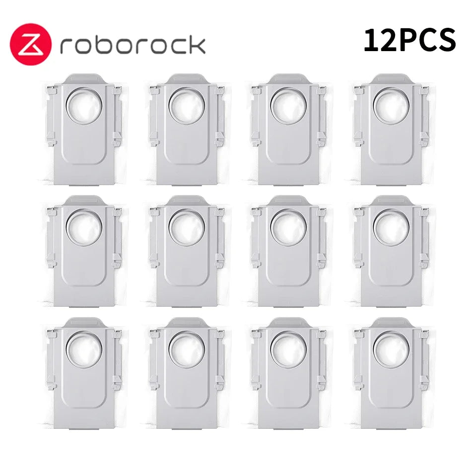 New Roborock S8 MaxV Ultra Robot Vacuum Spare Parts Main Side Brushes Mop Cloths HEPA Filters Dust Bags Accessories