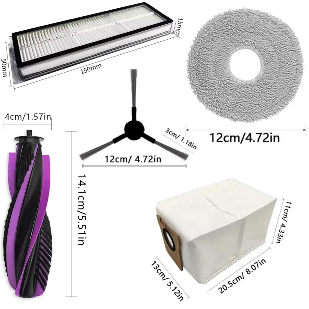 For JONR P20 PRO Robot Vacuum Cleaner Spare Parts Main Side 