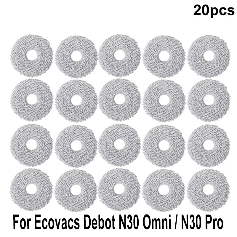 For Ecovacs Debot N30 Omni / N30 Pro Omni Accessory Main Side Brush Hepa Filter Mop Dust Bag Robot Vacuum Replacement Part