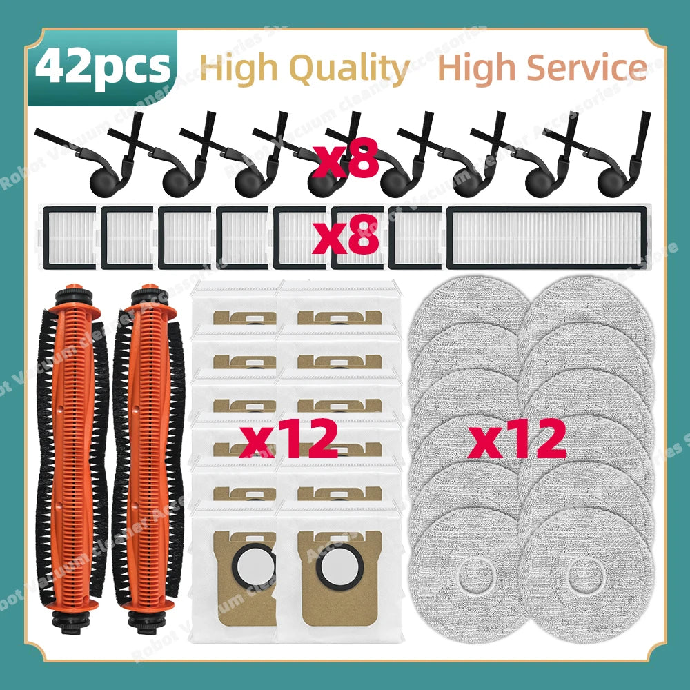 Fit For Xiaomi Robot Vacuum 5 / OV31GL Xiaomi Robot Vacuum 5 Pro / OV21GL Replacement Parts Main Side Brush Filter Mop Cloth