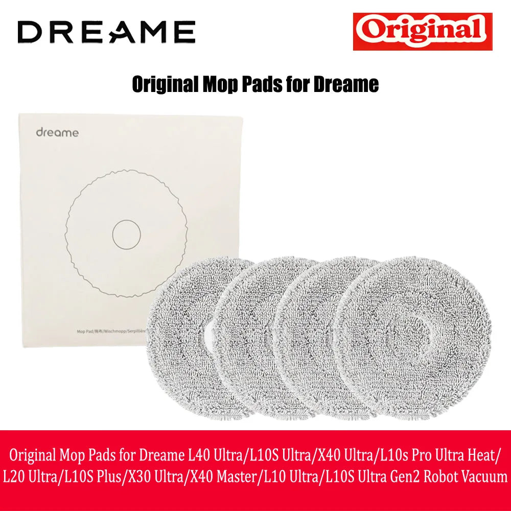 Original Mop Pads for Dreame L40 Ultra/L10S Ultra/X40 Ultra/