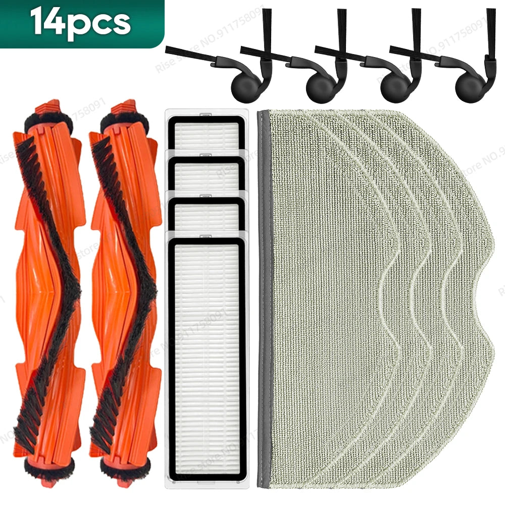 Compatible for Xiaomi Robot Vacuum S40 / OV81 Accessories Main Brush Hepa Filter Mop Cloth Replacement Parts