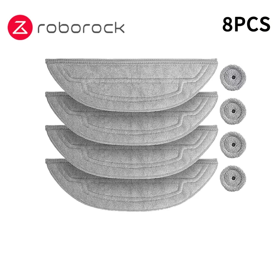 New Roborock S8 MaxV Ultra Robot Vacuum Spare Parts Main Side Brushes Mop Cloths HEPA Filters Dust Bags Accessories