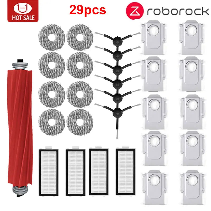 Roborock Q Revo MaxV/Q Revo S/Q Revo Pro Accessory Robot Vacuum Cleaner Dust Bag Main Side Brush HEPA Filter Mop Cloths Spare