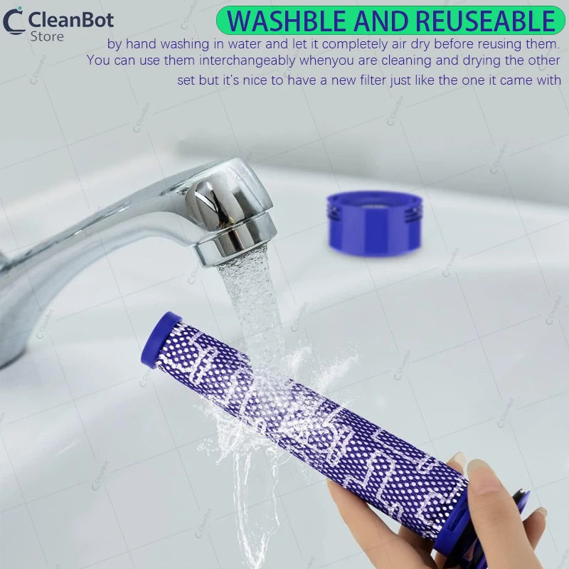 For Dyson V8 V7 Accessories Robot Vacuum Cleaner Washable Fi