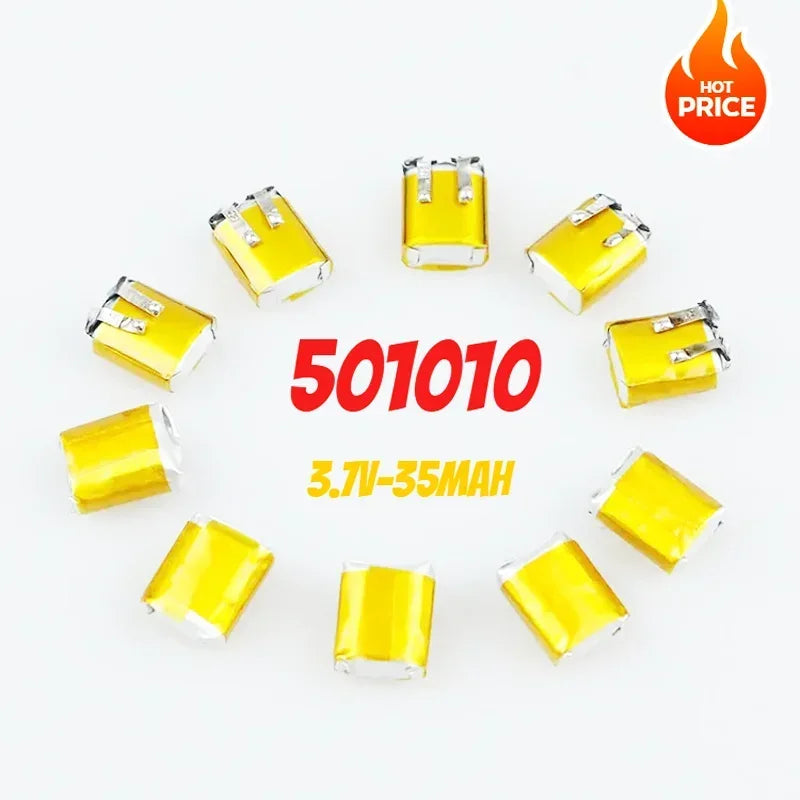 3.7V 501010 501012 Lithium Polymer Battery 35mAh Rechargeabl