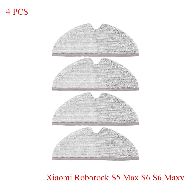 For Xiaomi Roborock S5 Max S6 Maxv Vacuum Cleaner Replacement Kit Roller Brush HEPA Filter Mop Cloth Accessories Spare Parts