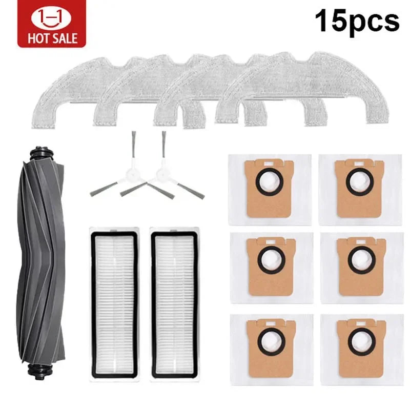 For Xiaomi Robot Vacuum X10 Accessories Main Side Brush Hepa Filter Mop Cloth Dust Bag Replacement Spare Parts