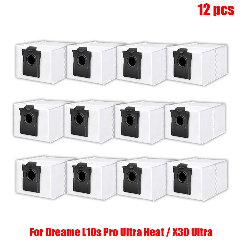 Dreame L10s Pro Ultra Heat / X30 Ultra Robot Vacuum Cleaner Parts Main Side Brush Mop Cloth Hepa Filter Dust Bag Accessories