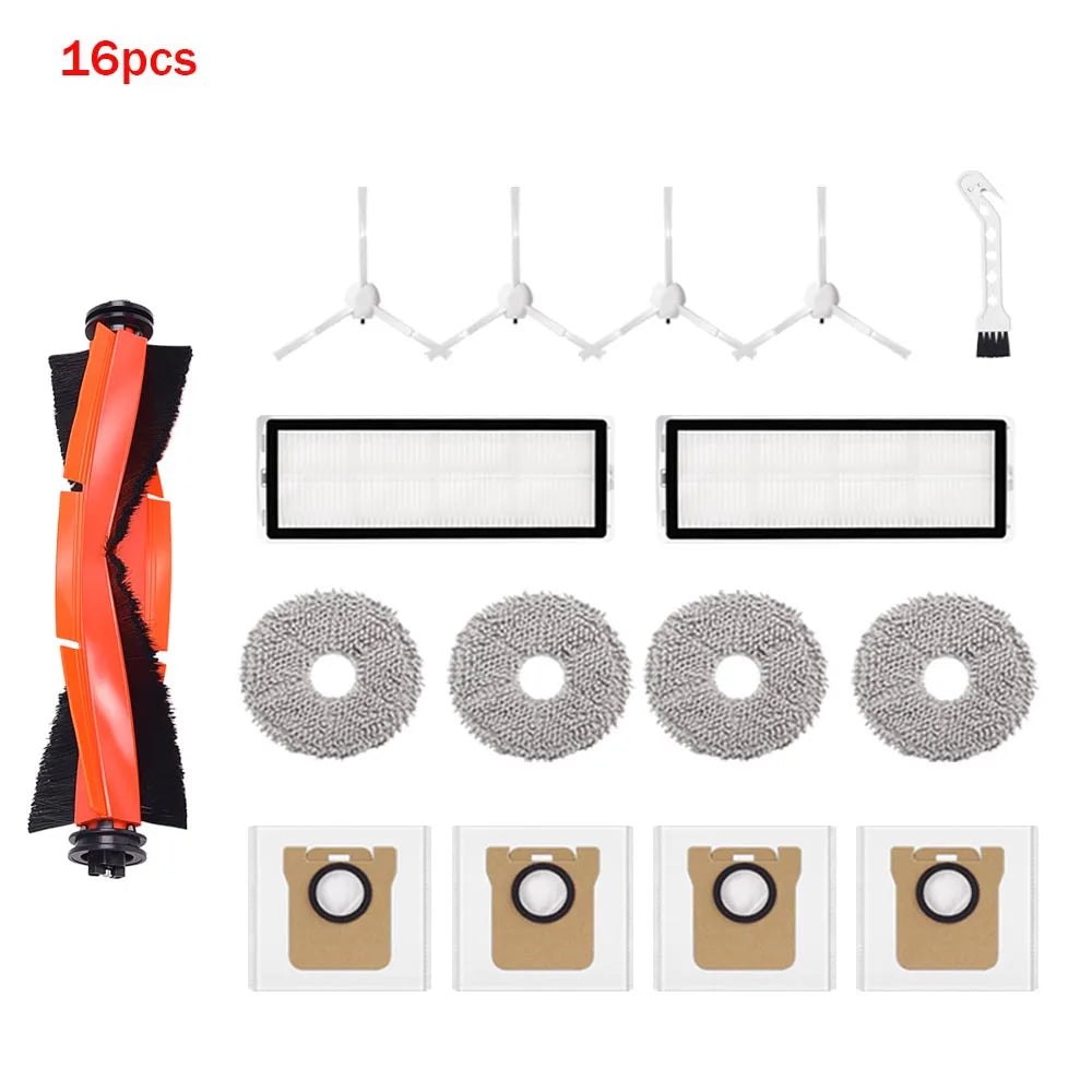 Spare Replacement Parts Fit For Xiaomi X20 Plus X20+ Robot Vacuum Roller Brush Side Brush Filter Mop Cloth Dust Bag Accessories