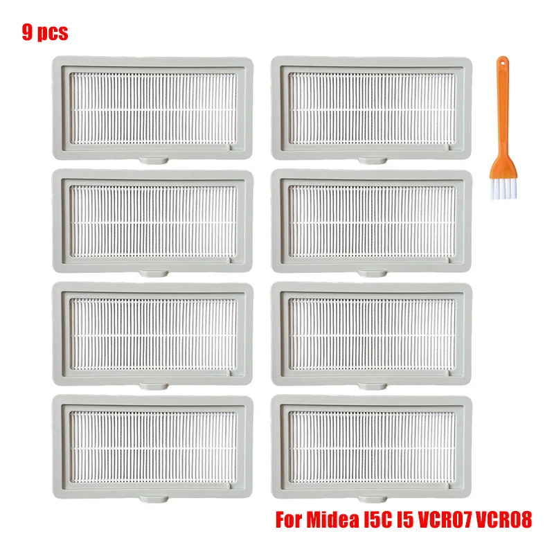 For Midea I5 I5C VCR07 VCR08 Robot Vacuum Cleaner Midea I5C Spare Parts Roller Brush Mop Bracket Dust Box Water Tank Accessories