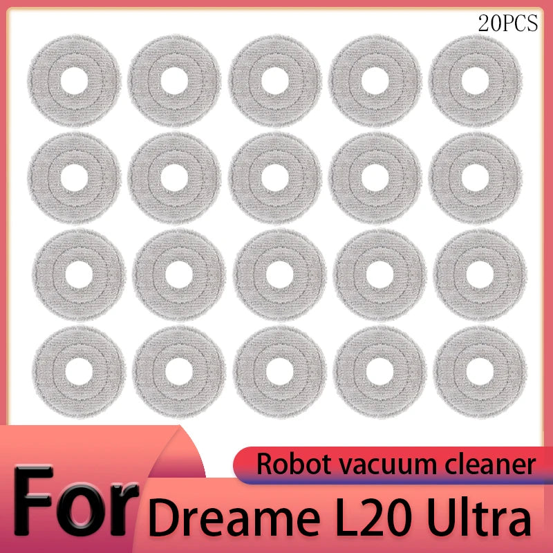 Dreame L20 Ultra Robot Vacuum Cleaner Accessories Main Brush Side Brush HEPA Filter Mop Cloths Dust Bag Spare Par