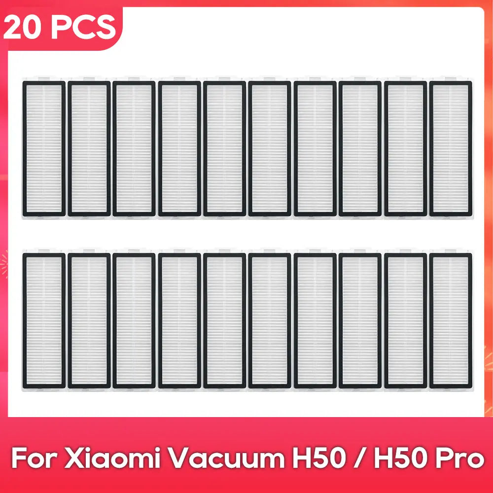 Compatible with ( Xiaomi Robot Vacuum H50 / H50 Pro ) Main Side Brush Filter Mop Dust Bag Parts Accessories Replacement