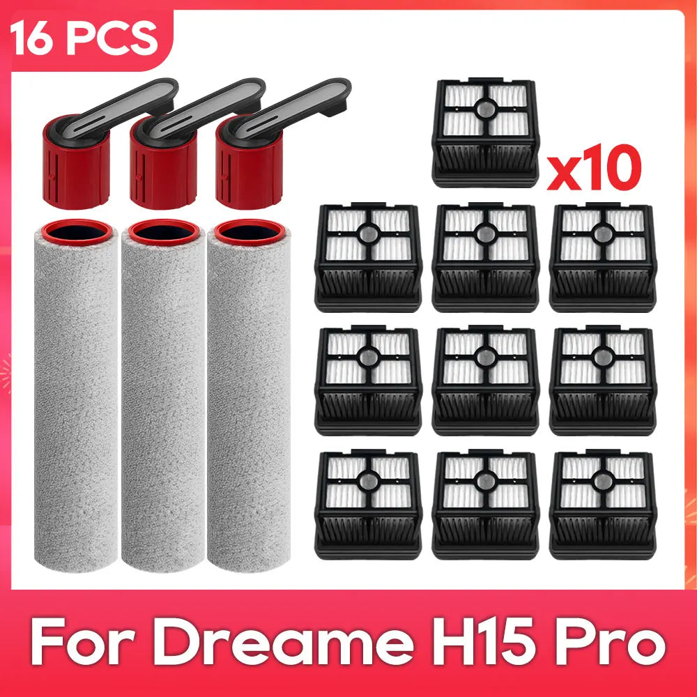 Fit For ( Dreame H15 Pro / HHR46A / H12 Pro Flex Reach ) Part Accessories Brush Filter Robot Vacuum Cleaner Kit
